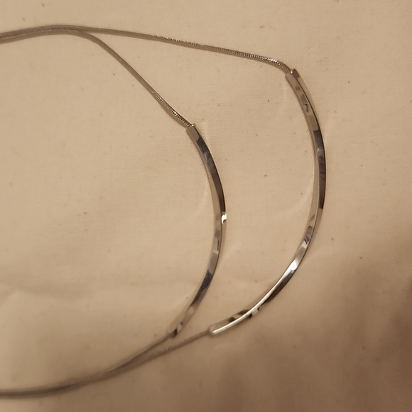The Limited silvertone two chained necklace NWT - Picture 2 of 5